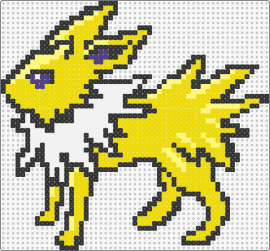 Jolteon - Side - jolteon,pokemon,evolution,eevee,character,gaming,yellow,white