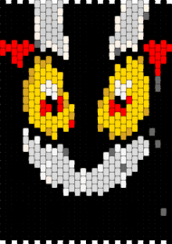 Cuphead devil - cuphead,devil,face,video game,spooky,[anel,yellow,white,black