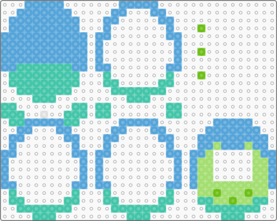 Squirm Dandy’s World Tamagotchi - light blue,teal,dandysworld,dandys,world,squirm,squirmdandysworld,toon,tamagotchi