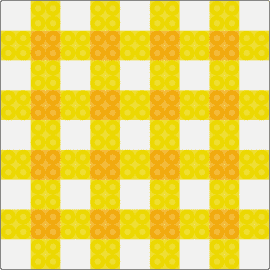 Yellow Gingham Coaster - gingham,plaid,weave,coaster,stripes,yellow