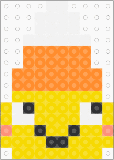 CandyCorn Cute Smiling Face - orange, yellow