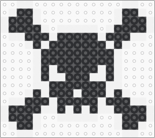 Skull & Bones - black, white