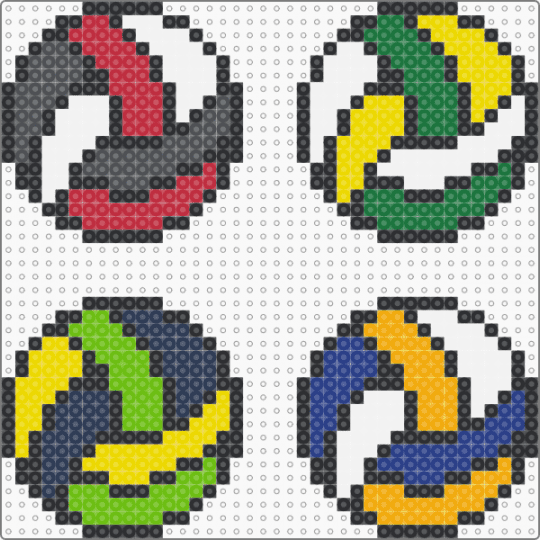 Volleyballs - green, yellow