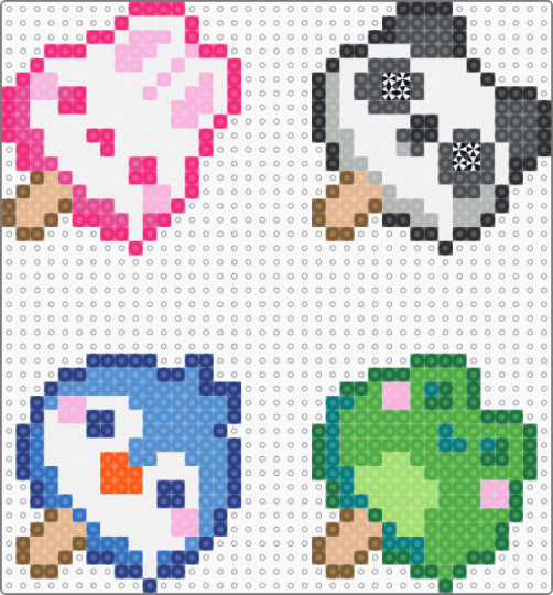 Animal Popsicles - popsicles,ice cream,melty,cute,animals,food,pink,blue,green,colorful