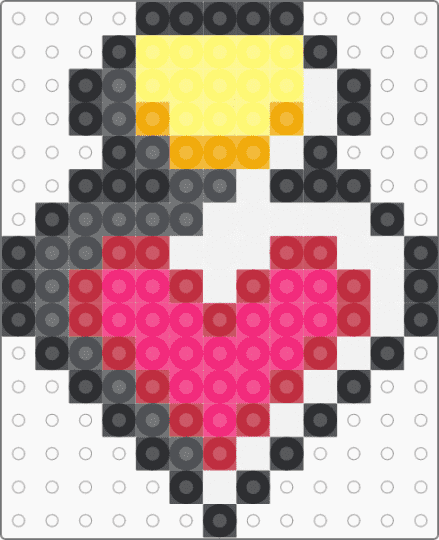 Heart Potion - gray,red,pink
