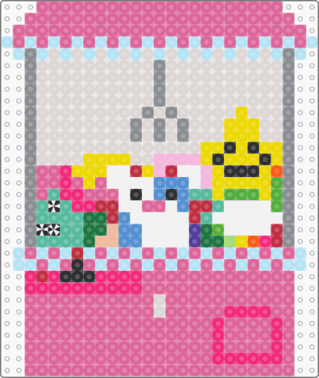 Claw Machine - light blue,pink,beige