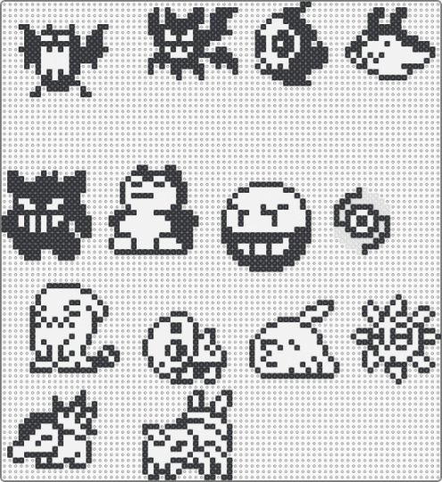 Pokemon B&W Sprites - black,white