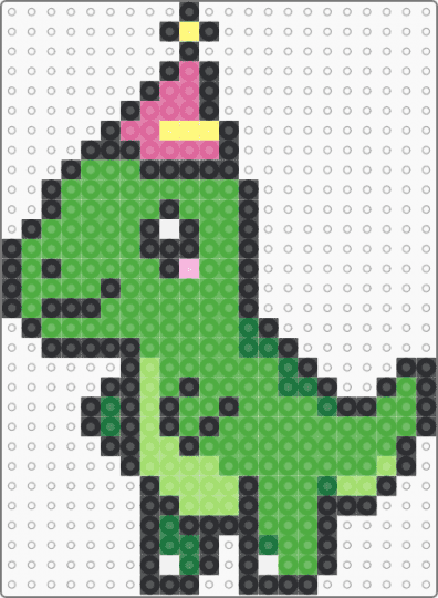 Birthday Dino - green