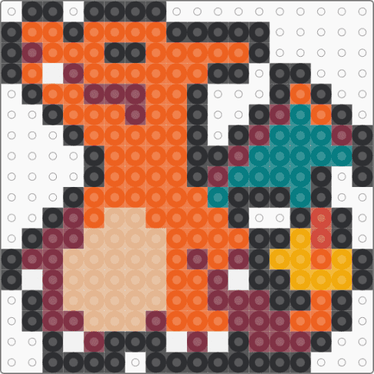 Charizard Snooty - brown,orange
