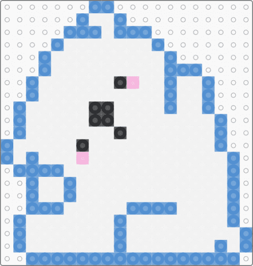 Polar Bear - white,light blue