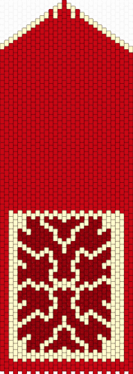 winter pomegranate purse bag base - red