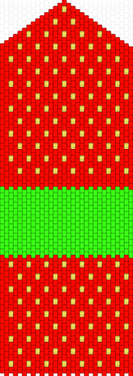 red strawberry purse base - red