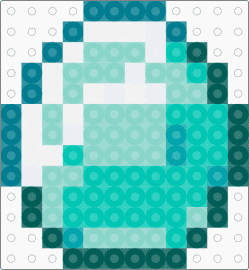 Minecraft Diamond - diamond,gem,minecraft,video game,teal