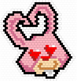 Toontown Heart Bunny - toontown,disney,bunny,love,character,video game,pink