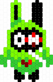 Bangboo Amillion - amillion,bangboo,zenless zone zero,video game,charm,character,bunny,green,black