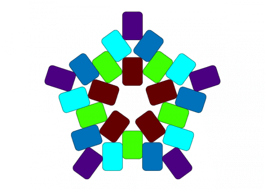 The Freak Circus Star - blue, brown, colorful