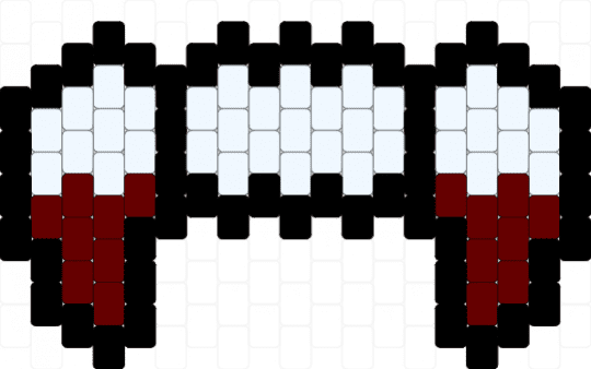 Vampire Teeth - brown, white