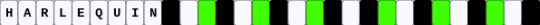 (TFC) Harlequin Single - green, white