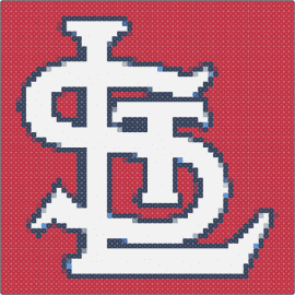 stl perler pattern - saint louis cardinals,baseball