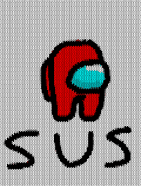 sus - sus,among us,panel,video game,red,black