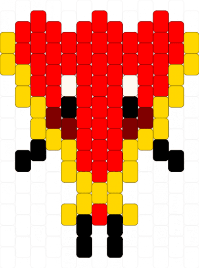 Fan ii Kandi!! - red,yellow