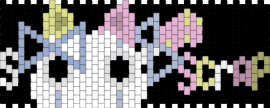 pastel paper(scraps) - black,white,pink