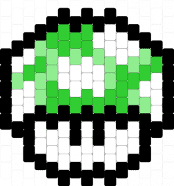 GREEN MUSHROOM ✧ MARIO BROS. - 1up,mushroom,mario,nintendo,charm,video game,green,white