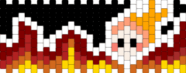 Shrimpo Cuff! - shrimpo,dandys world,fire,flames,character,video game,cuff,black,orange