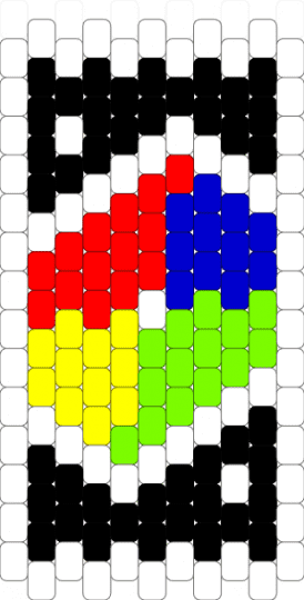 Uno Wild Card - white,red,green,uno,wild,card