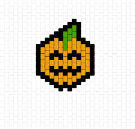 Small jack o lantern - pumpkin,halloween,cute,charm,keychain,zipper pull,orange