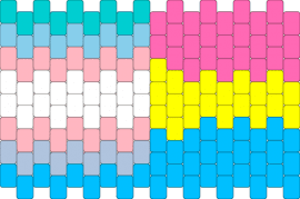 Tranz/ Pan flag!!! - trans,pansexual,pride,pink,light blue,yellow