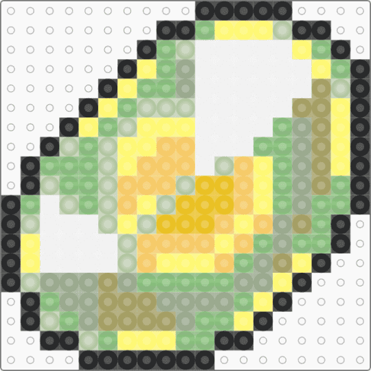 Shiny Stone - teal,yellow,pokemon,shiny stone,evolution item,nintendo,video game,sprite,crystal,platinum