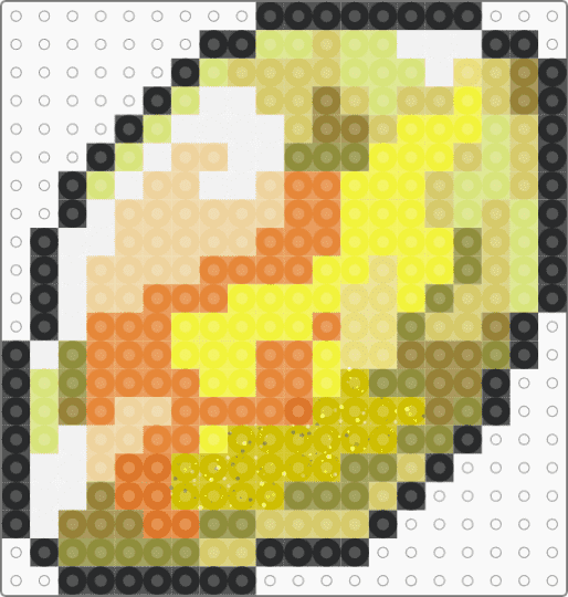 Fire Stone - yellow,pokemon,fire stone,evolution item,sprite,nintendo,video game,crystal,flame