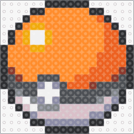 Poké Ball - pokeball,pokemon,gaming,orange,gray