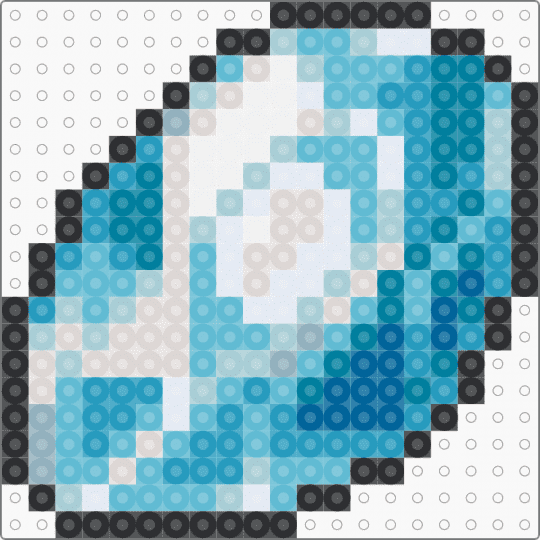 Ice Stone - light blue,pokemon,ice stone,evolution item,video game,nintendo,sprite,sun and moon,cotdicy