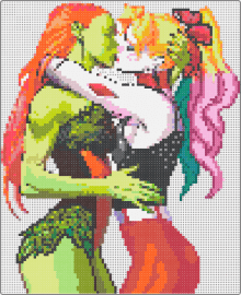 Harley and Ivy - harley quinn,poison ivy,batman,love,dc comics,lesbian,characters,pride,nsfw,colo