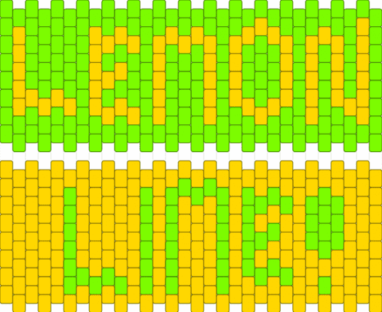 lemon lime matching cuffs!! - yellow,green