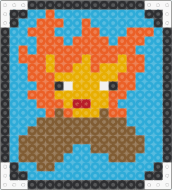 Dercifer - calcifer,howls moving castle,campfire,character,anime,flame,orange,brown