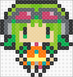 Gumi ~♪ - gumi,megpoid,vocaloid,chibi,music,character,green,orange