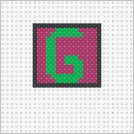 g - g,letter,alphabet,block,pink,green