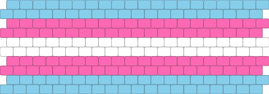 Trans flag 5 - light blue,pink
