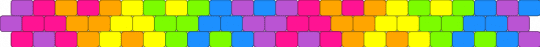 Rainbow Triangle Peyote Stitch Cuff - pink,rainbow,triangle