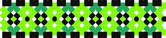Green & Black X-Base Cuff V1 - black,green