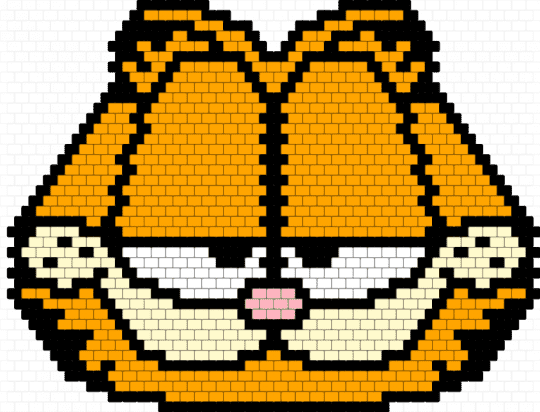 Garfield Purse Panel (front) - garfield,purse,cat,cartoon,animal,comic,panel,bag,orange