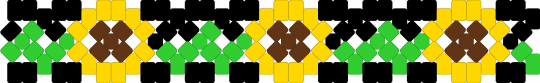 Sunflower X-Base Cuff - yellow,green,sunflower,floral,flower