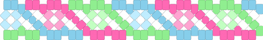 Wide Diagonal Stripes X-Base - light blue,pink,teal,stripes