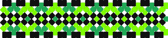 Green & Black X-Base Cuff V2 - black, green