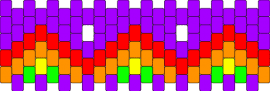 kand woowho - geometric,fiery,colorful,rainbow,cuff,purple,red