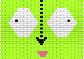 GIRRRRRRX3 - gir,invader zim,eyes,cartoon,tv show,green