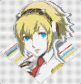 Aigis Navigator Icon (P4A) - aigis,megami tensei,anime,character,portrait,blonde,white,yellow